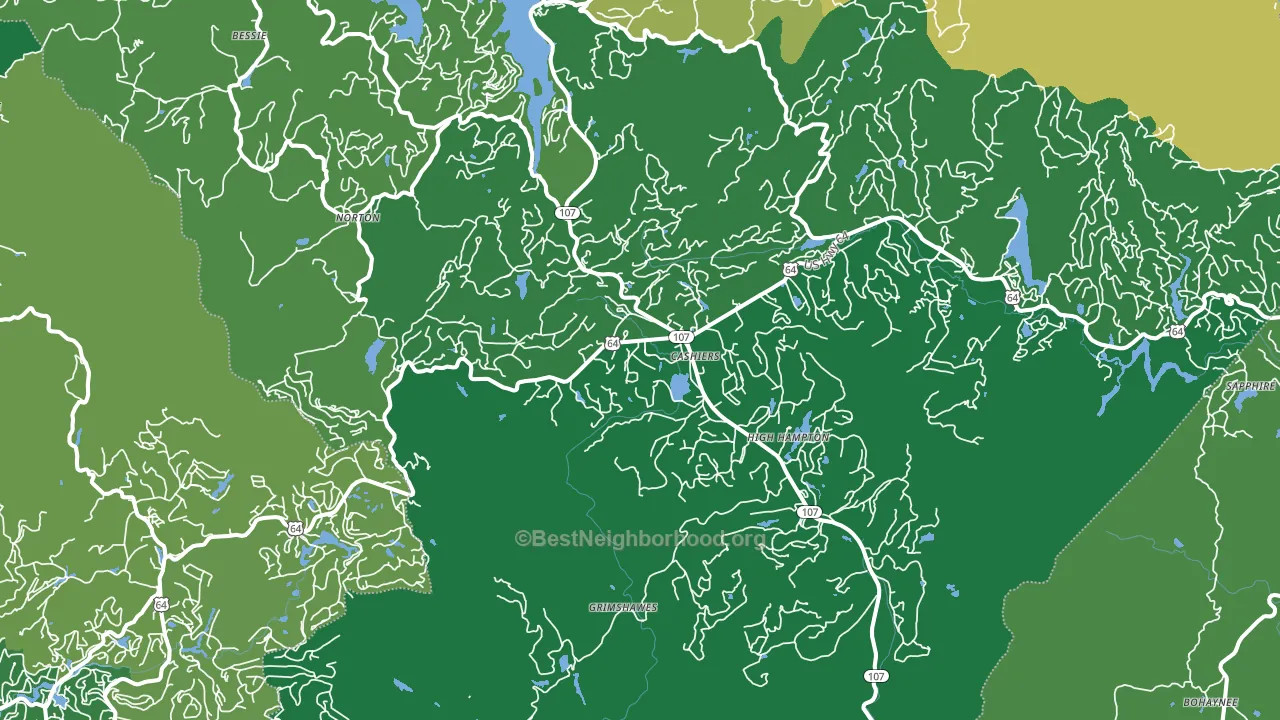 28717, NC block-group voter-turnout map