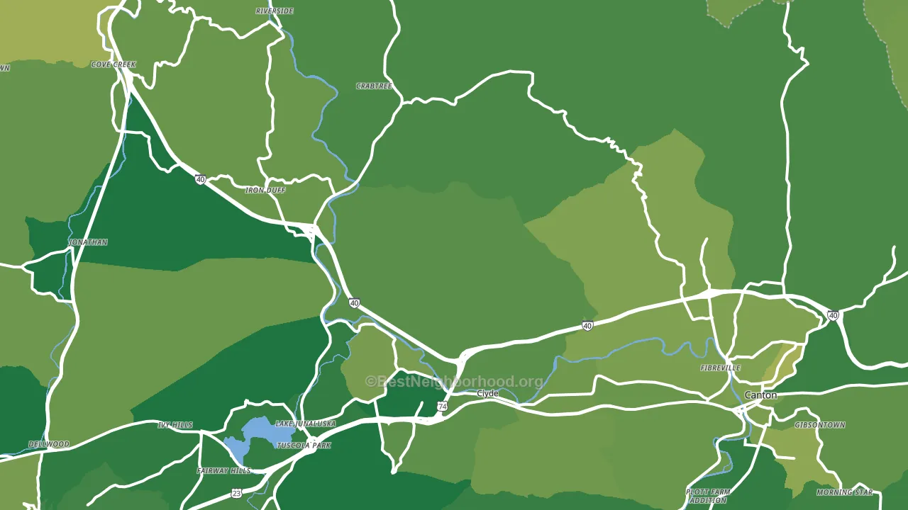 28721, NC block-group voter-turnout map