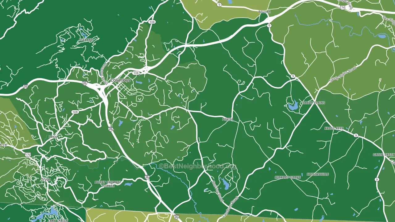 28722, NC block-group voter-turnout map