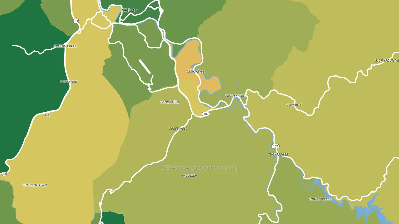 28723, NC block-group voter-turnout map