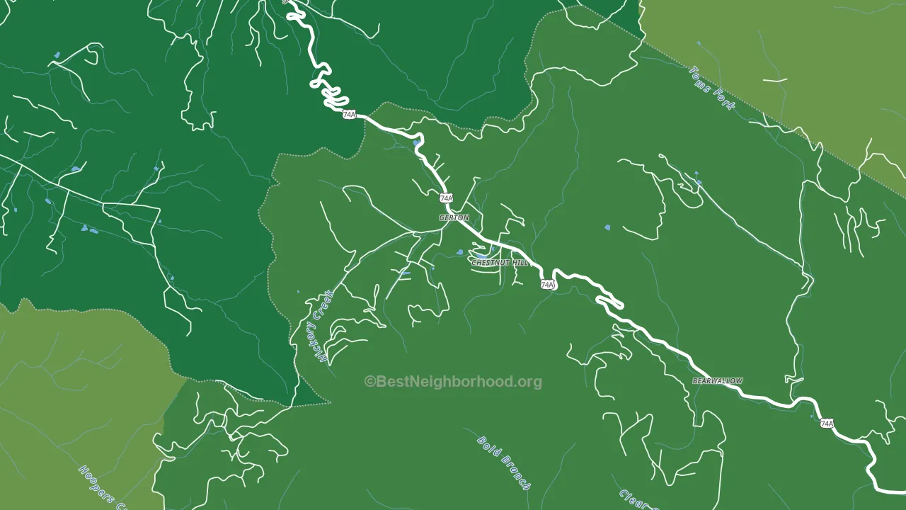 28735, NC block-group voter-turnout map