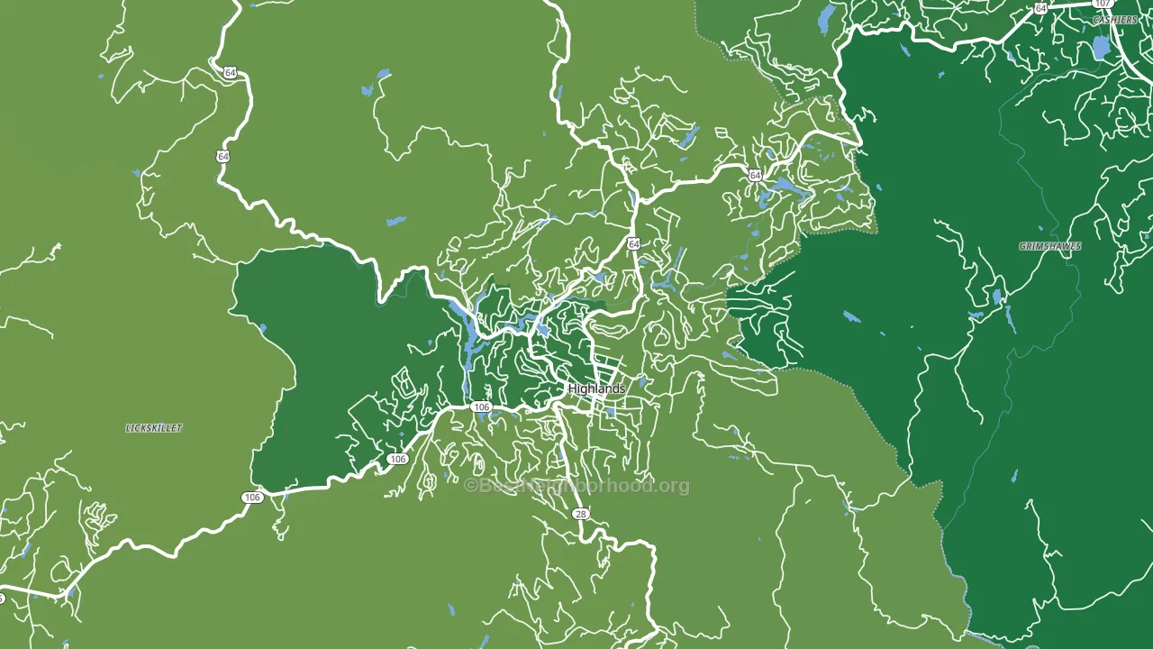 28741, NC block-group voter-turnout map
