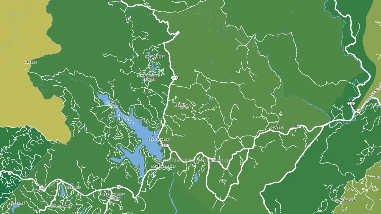 28747, NC block-group voter-turnout map