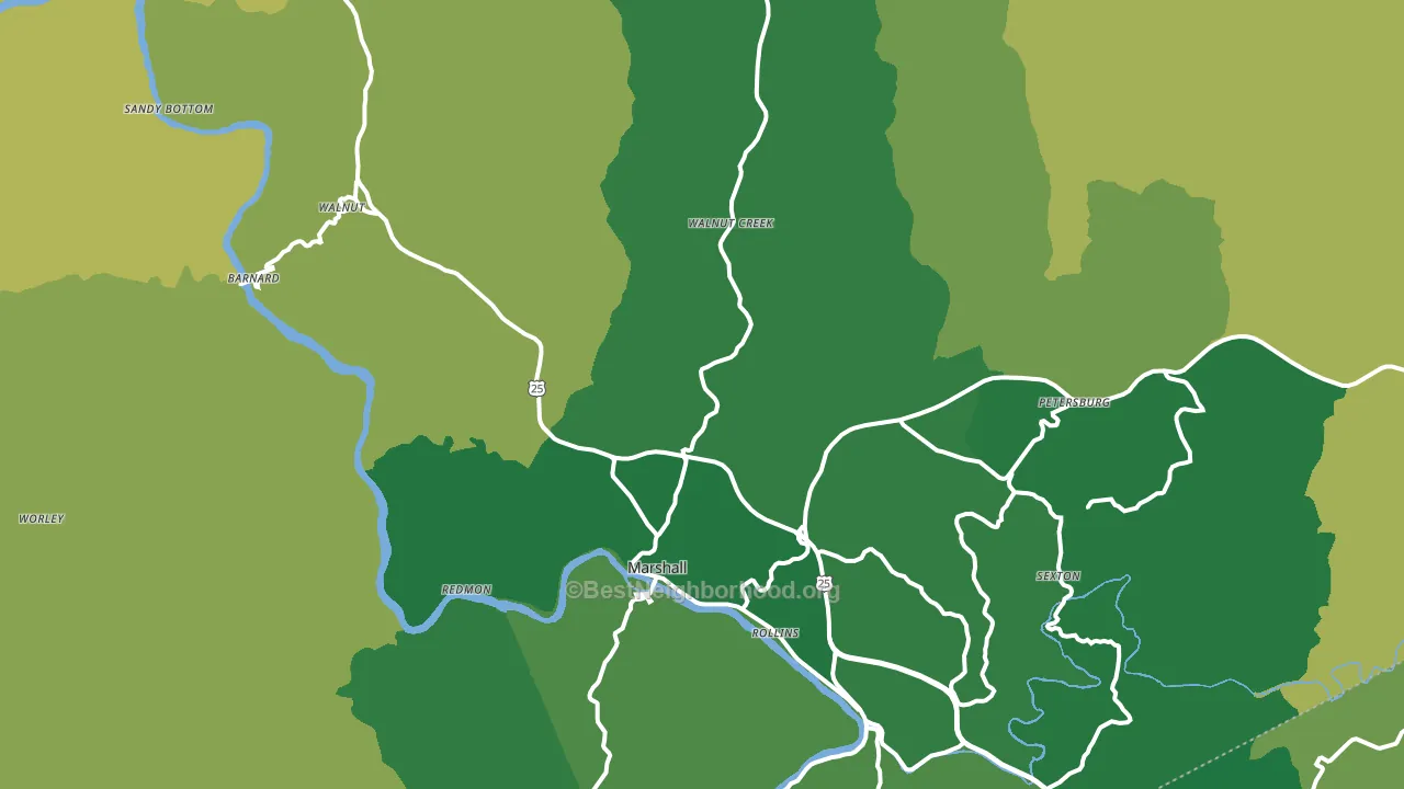 28753, NC block-group voter-turnout map
