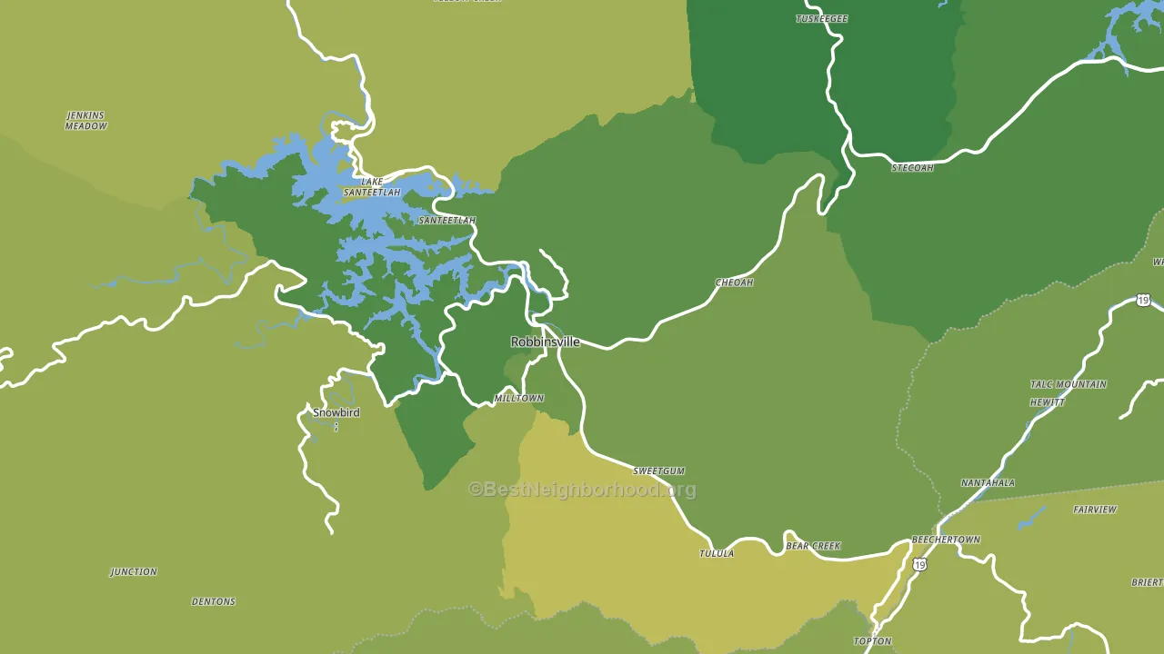 28771, NC block-group voter-turnout map