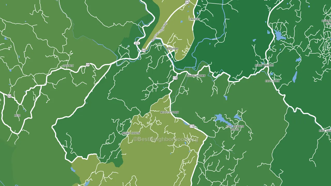 28772, NC block-group voter-turnout map