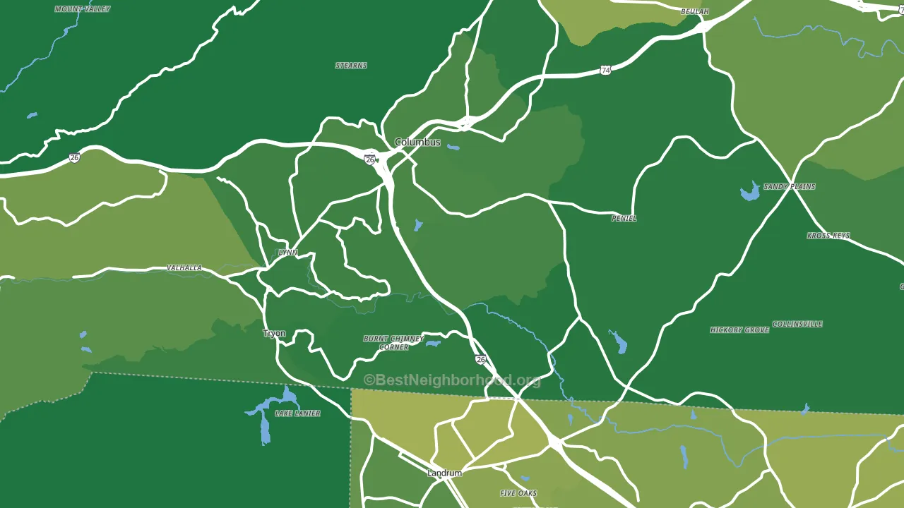 28782, NC block-group voter-turnout map