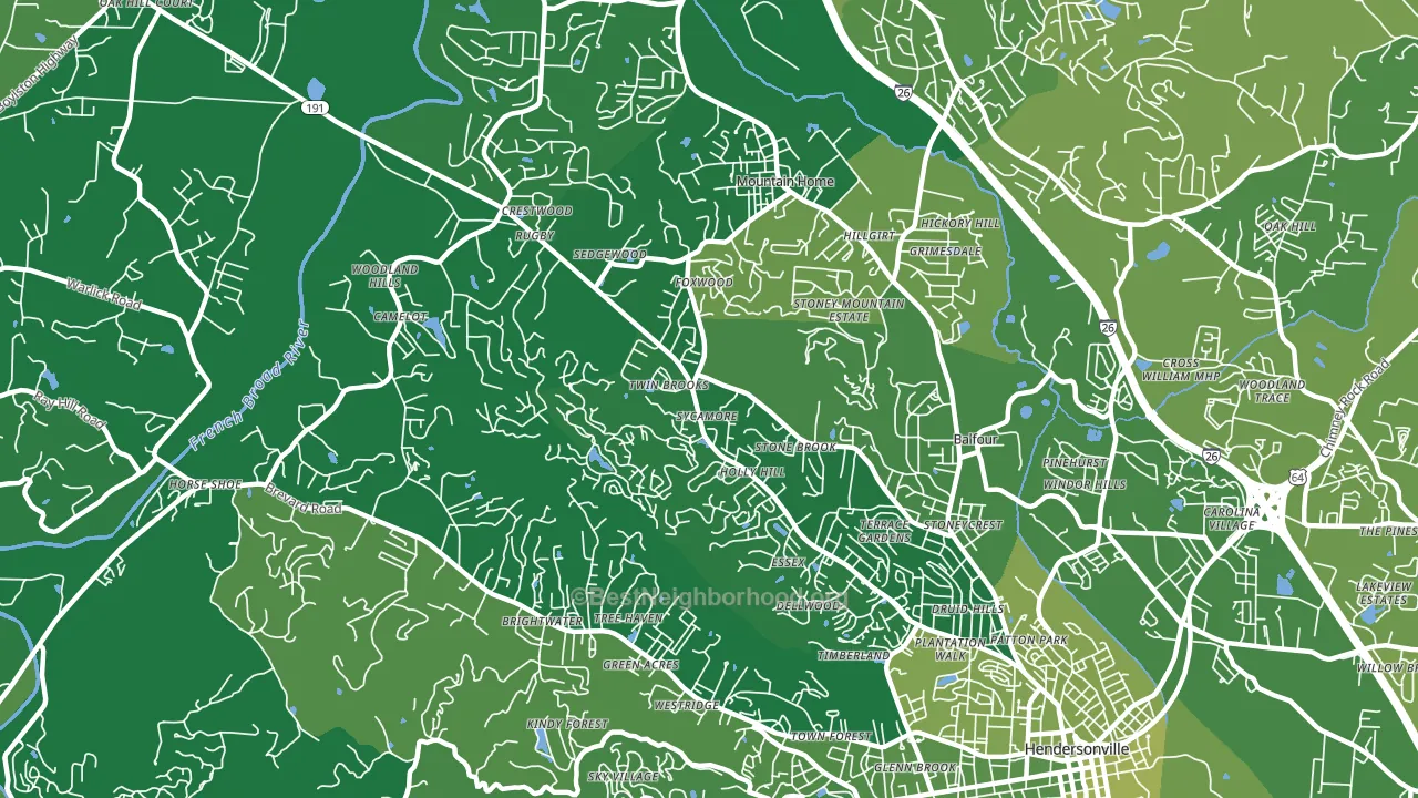 28791, NC block-group voter-turnout map