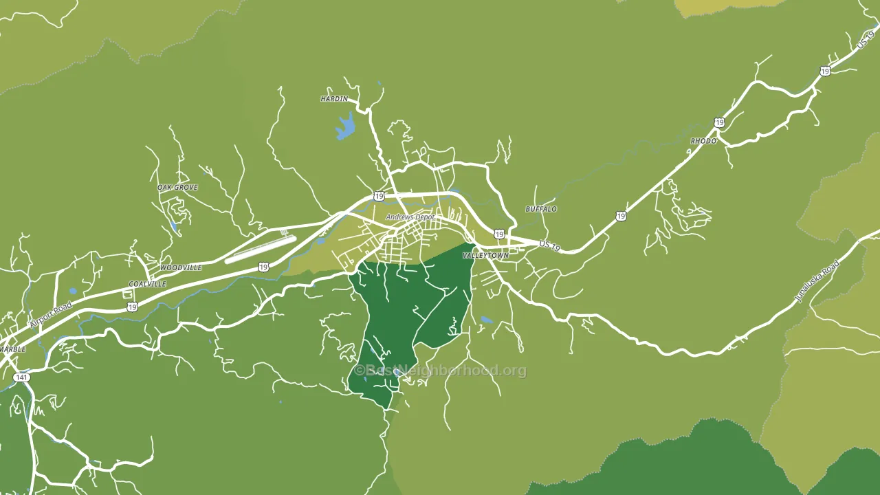 28901, NC block-group voter-turnout map
