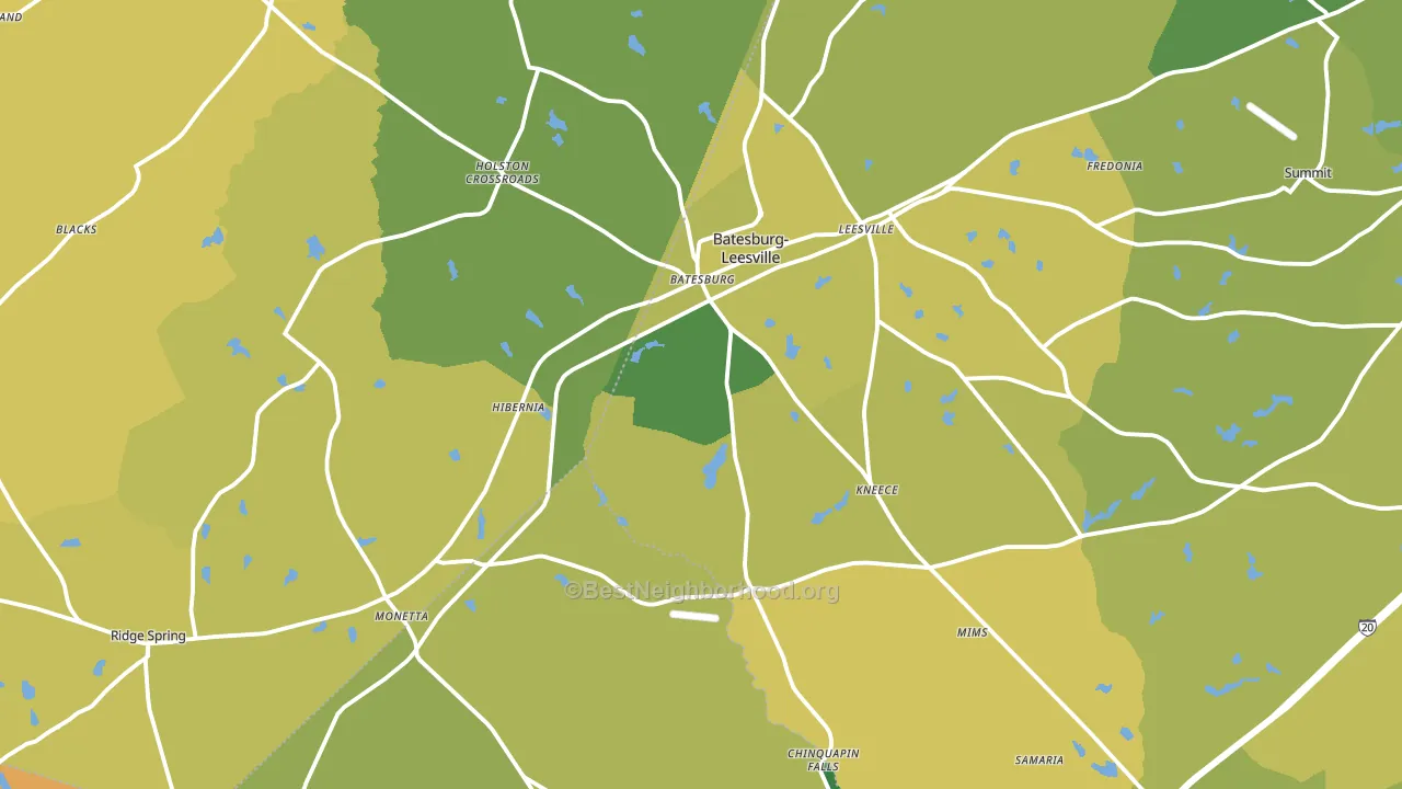 29006, SC block-group voter-turnout map