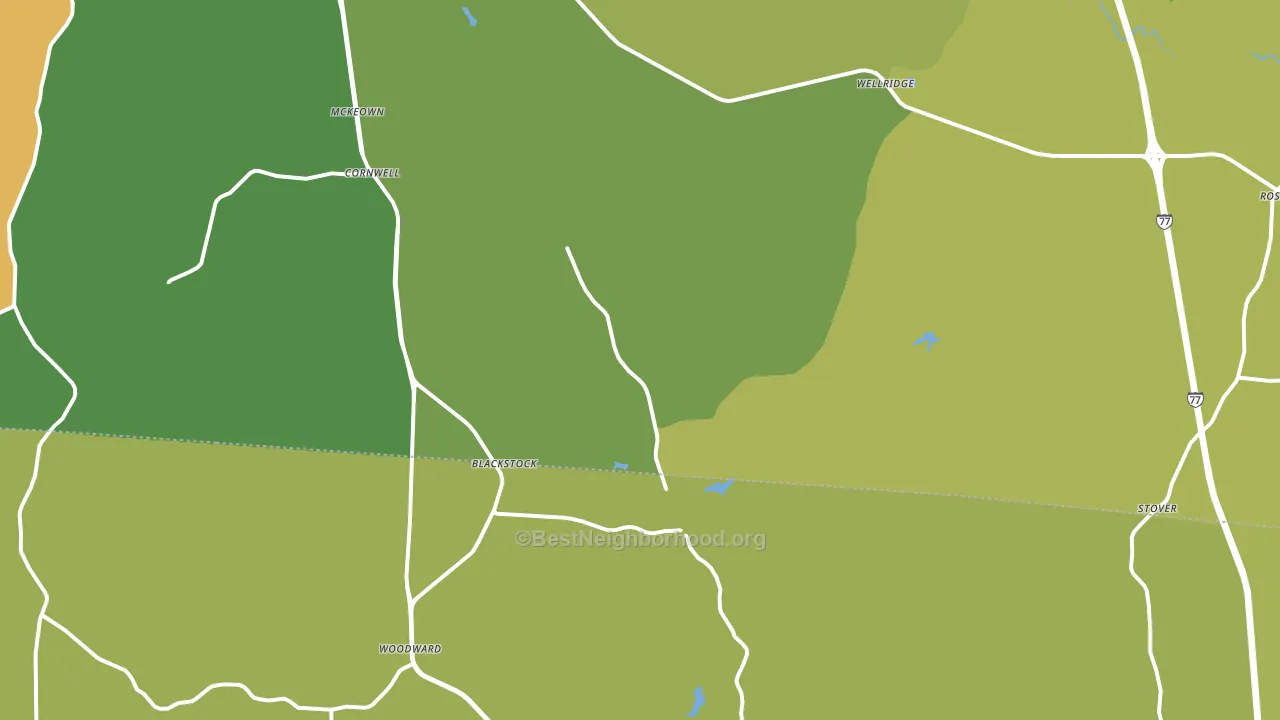29014, SC block-group voter-turnout map