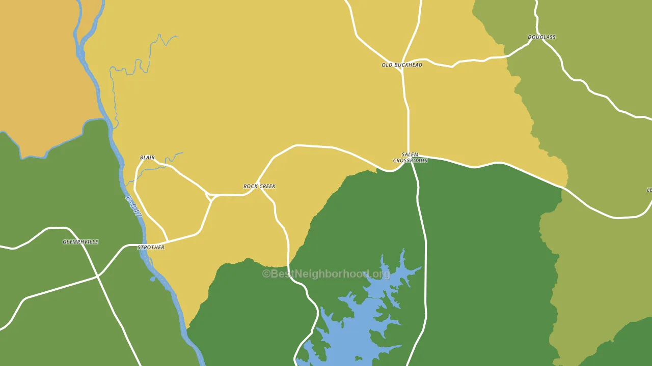 29015, SC block-group voter-turnout map