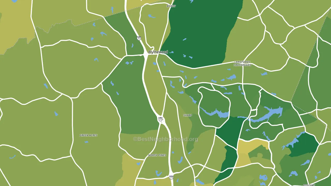 29016, SC block-group voter-turnout map