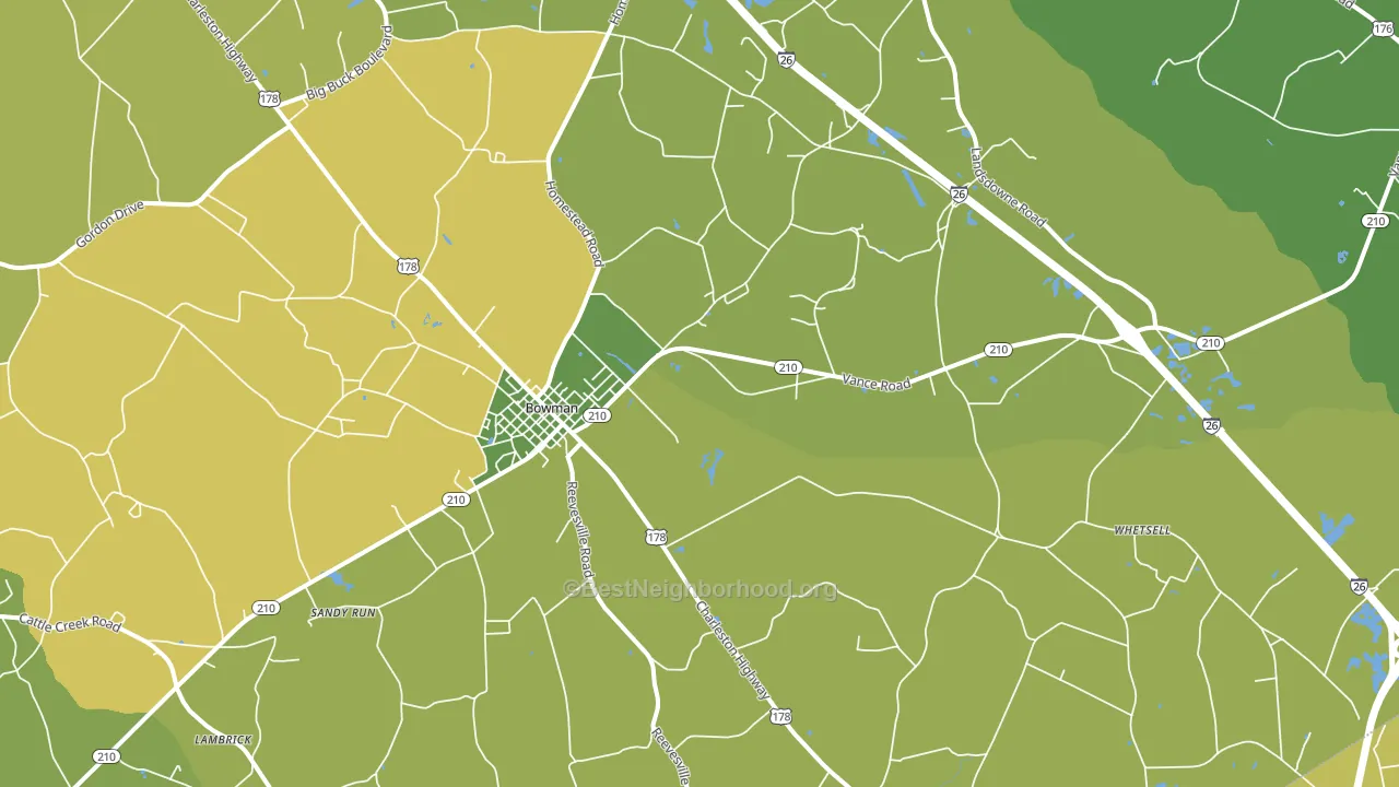 29018, SC block-group voter-turnout map