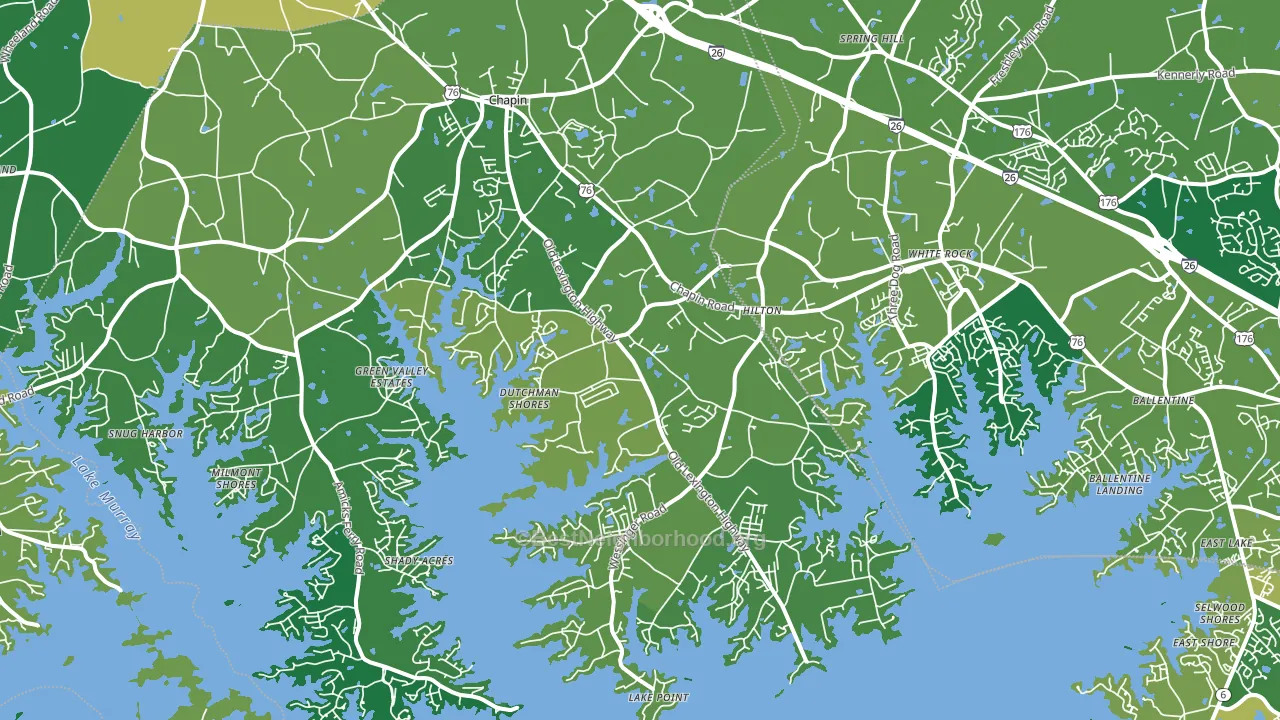29036, SC block-group voter-turnout map