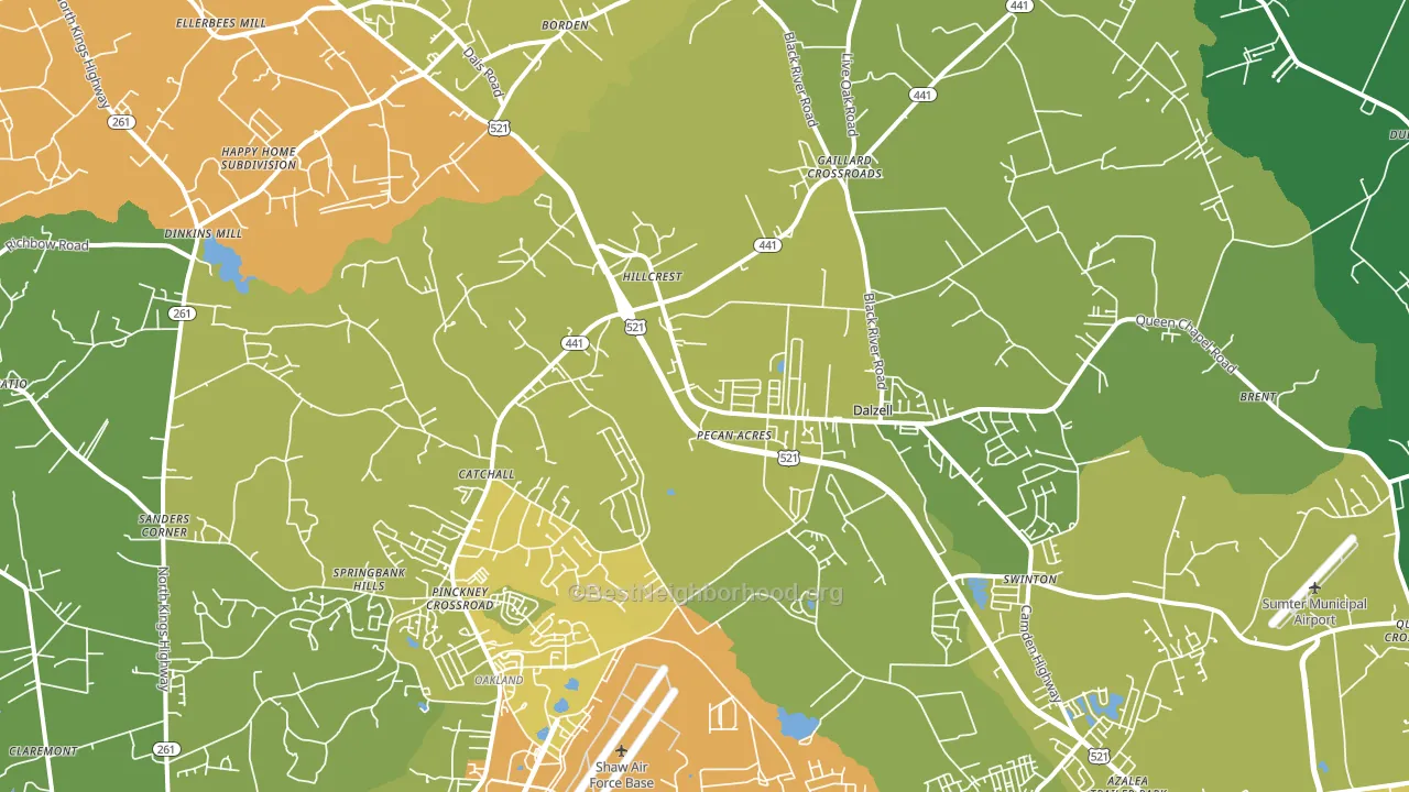 29040, SC block-group voter-turnout map