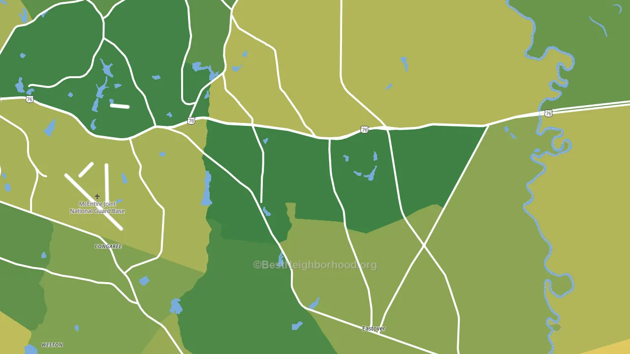 29044, SC block-group voter-turnout map
