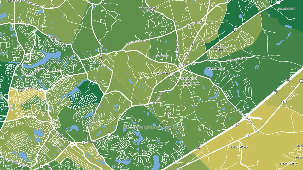 29045, SC block-group voter-turnout map