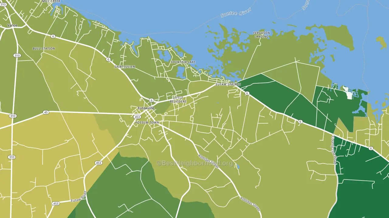 29048, SC block-group voter-turnout map