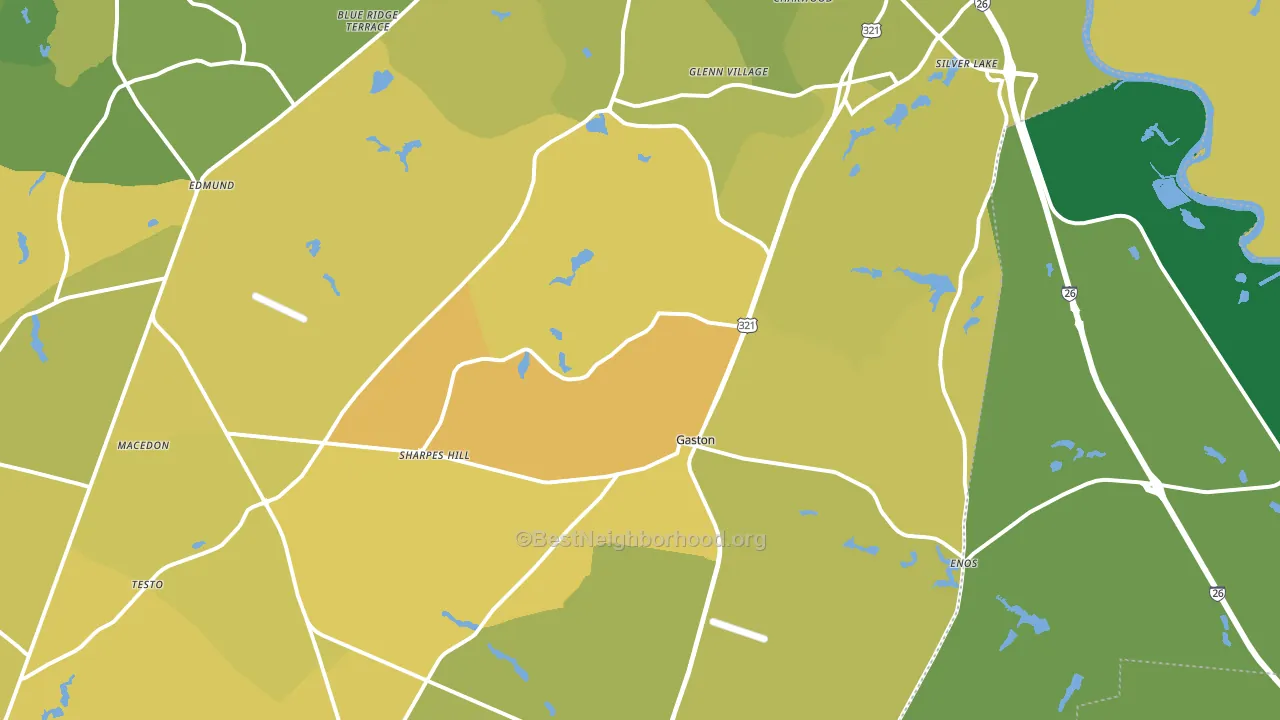 29053, SC block-group voter-turnout map