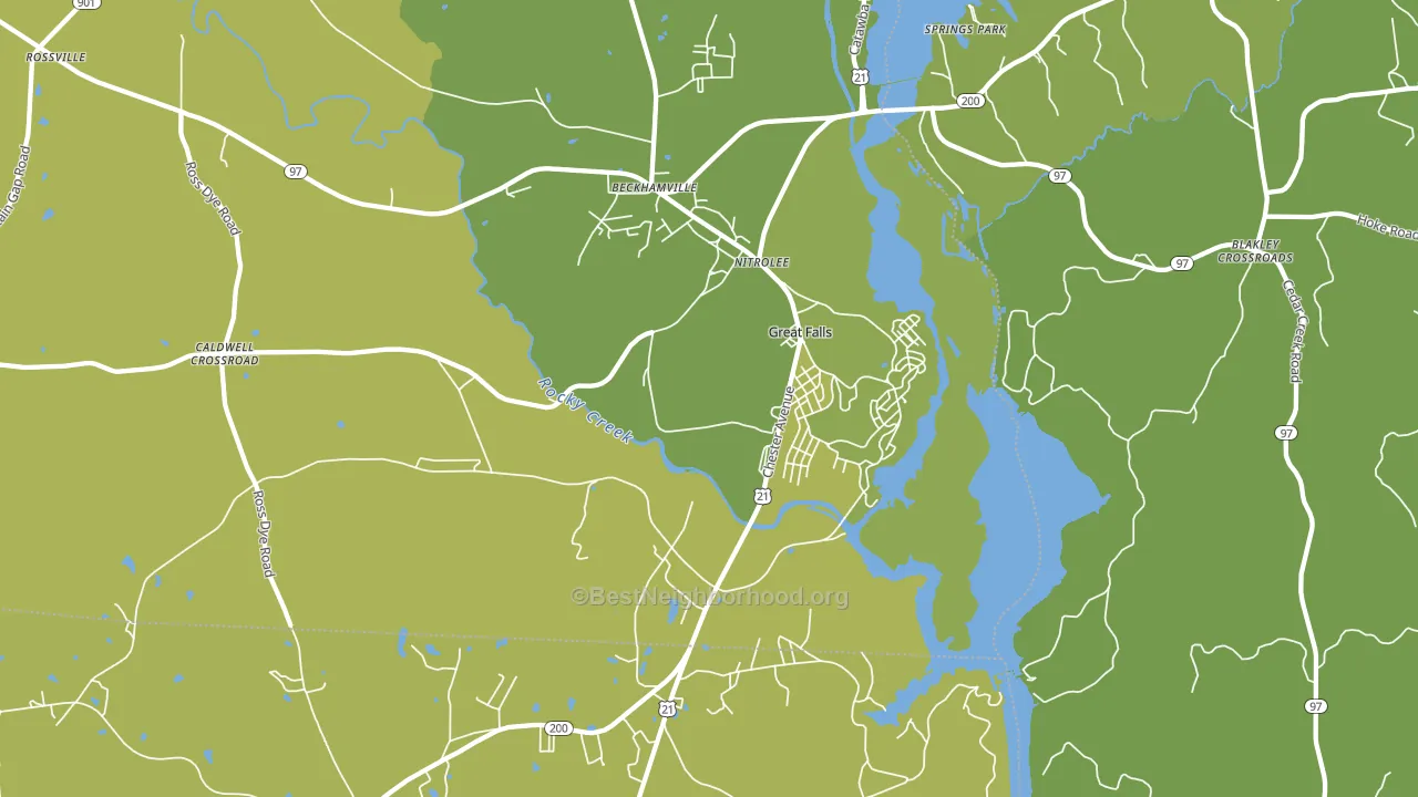 29055, SC block-group voter-turnout map