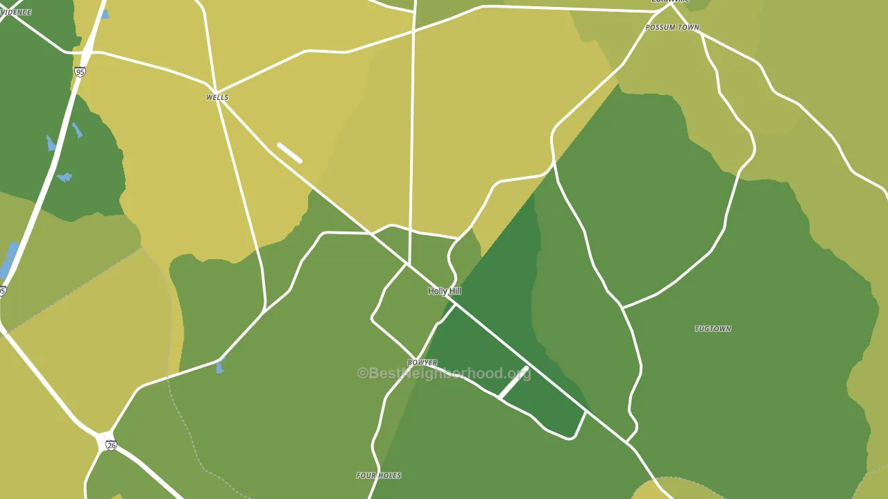 29059, SC block-group voter-turnout map