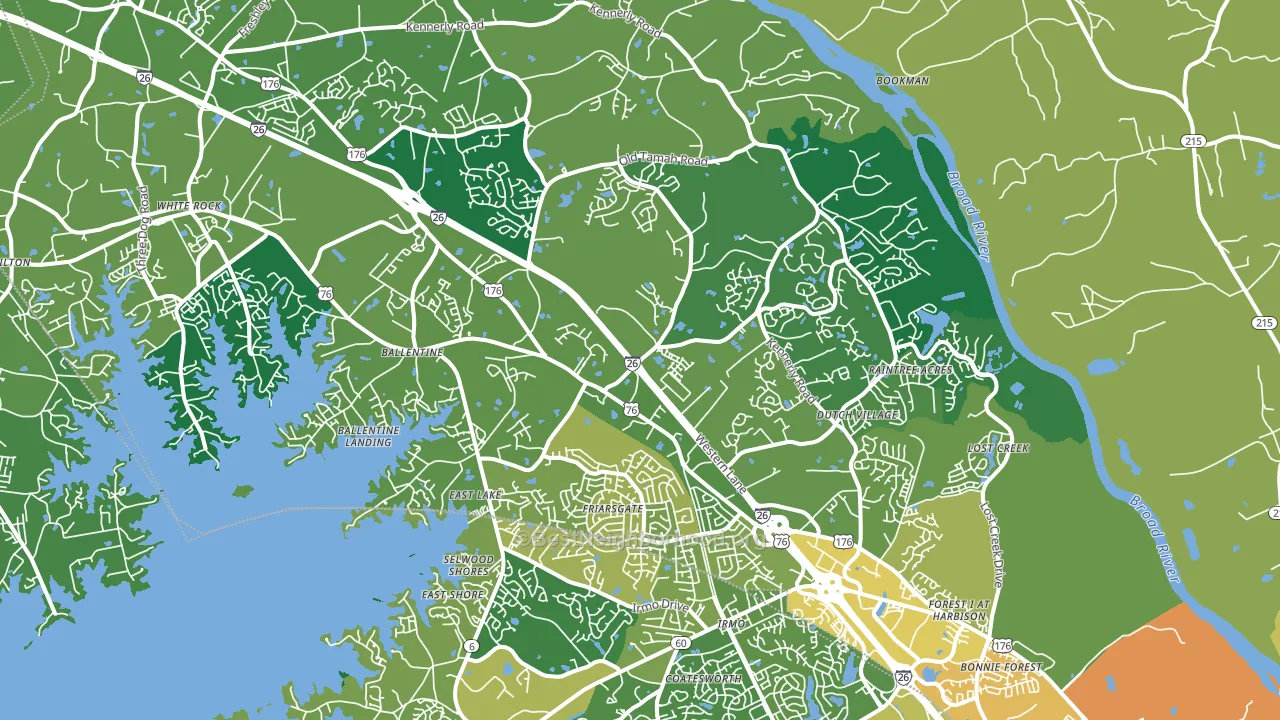 29063, SC block-group voter-turnout map