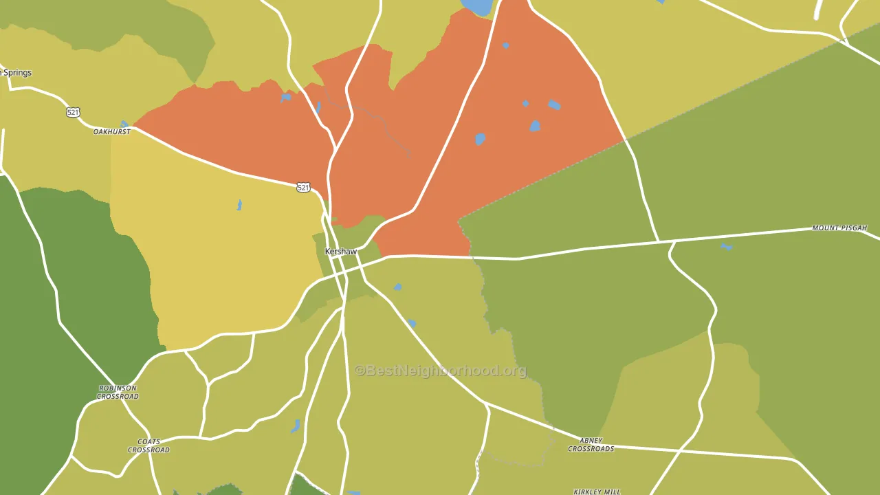 29067, SC block-group voter-turnout map