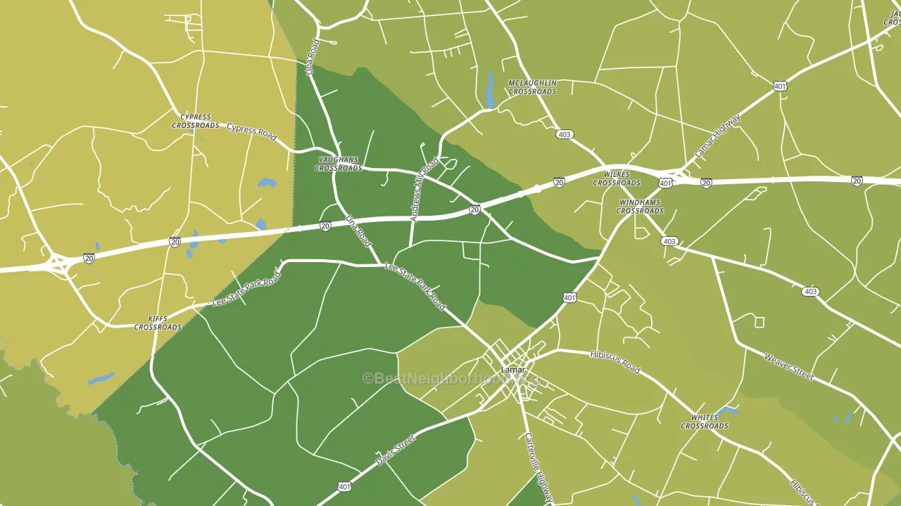 29069, SC block-group voter-turnout map