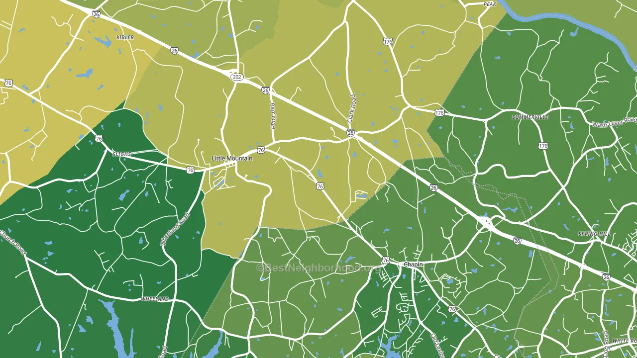 29075, SC block-group voter-turnout map