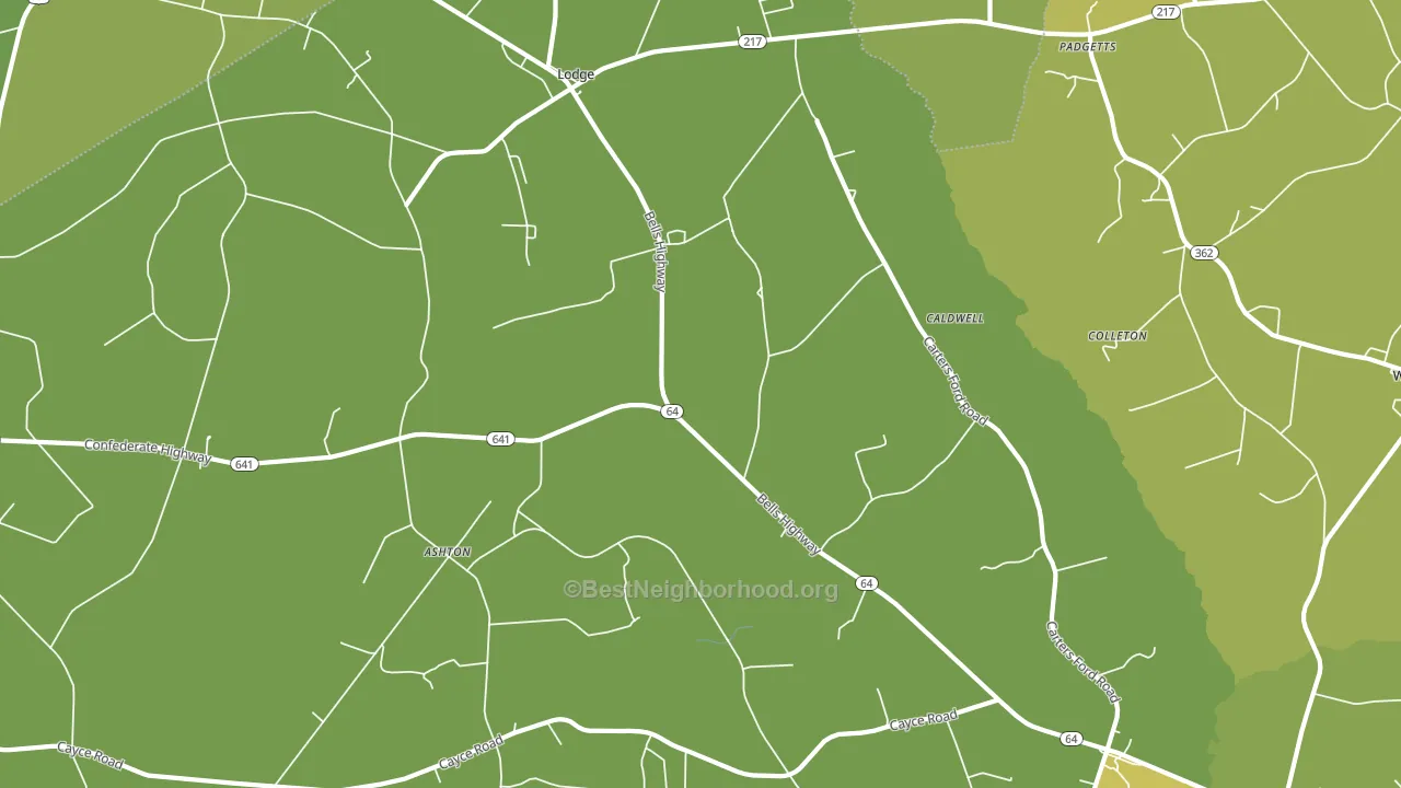 29082, SC block-group voter-turnout map