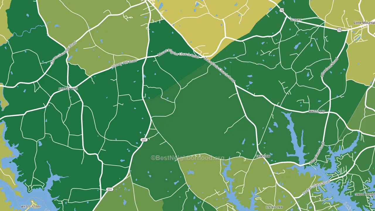 29127, SC block-group voter-turnout map