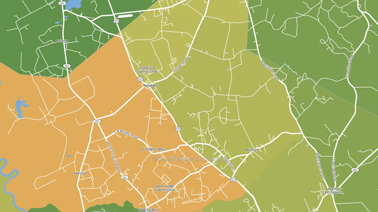 29128, SC block-group voter-turnout map