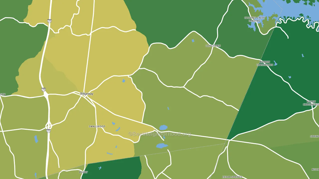 29130, SC block-group voter-turnout map
