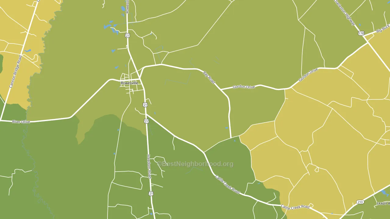 29133, SC block-group voter-turnout map