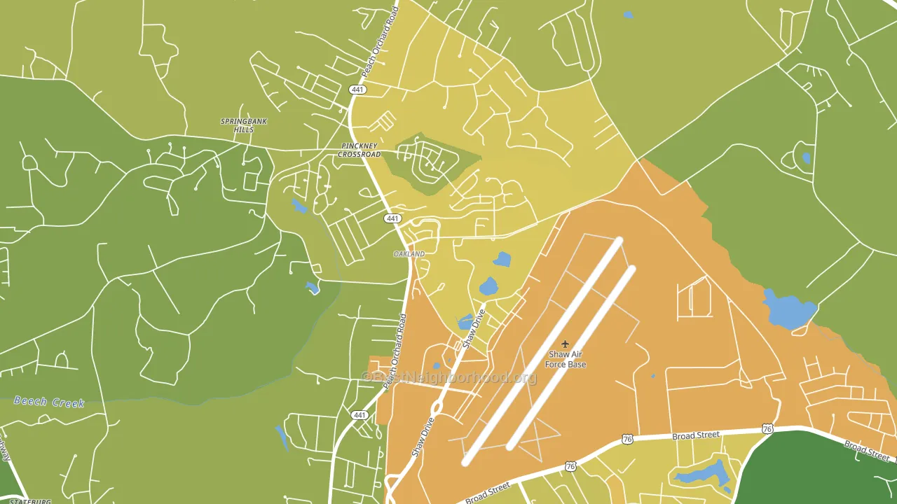29152, SC block-group voter-turnout map