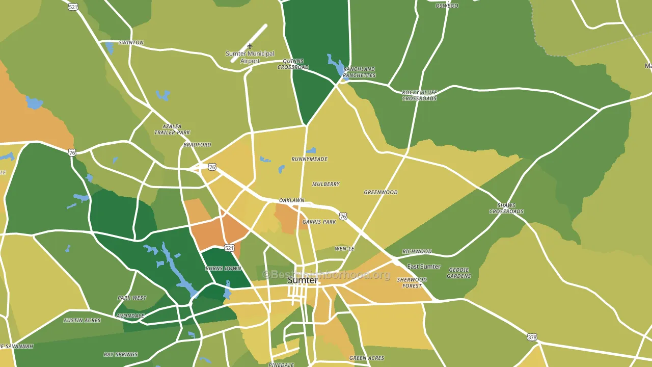29153, SC block-group voter-turnout map