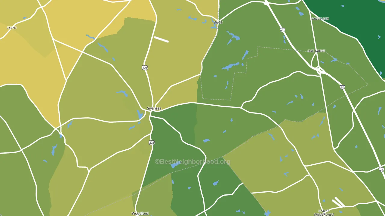 29160, SC block-group voter-turnout map