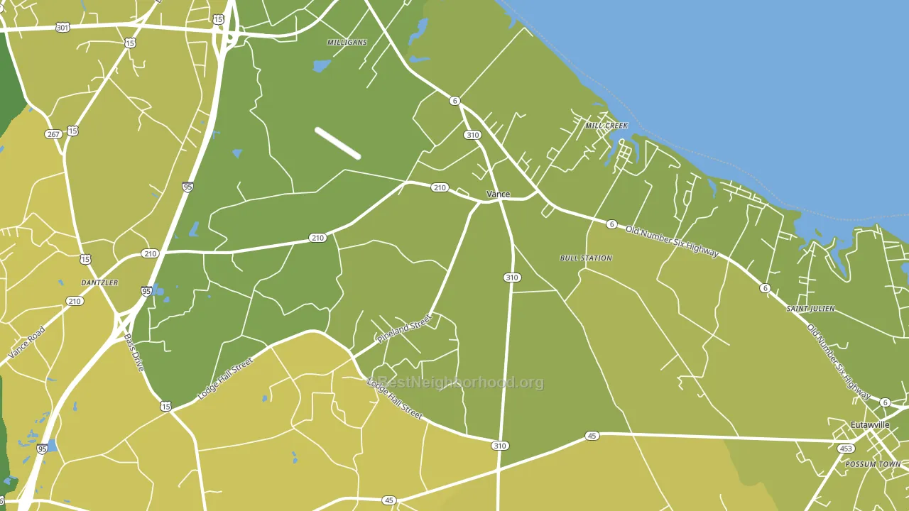 29163, SC block-group voter-turnout map