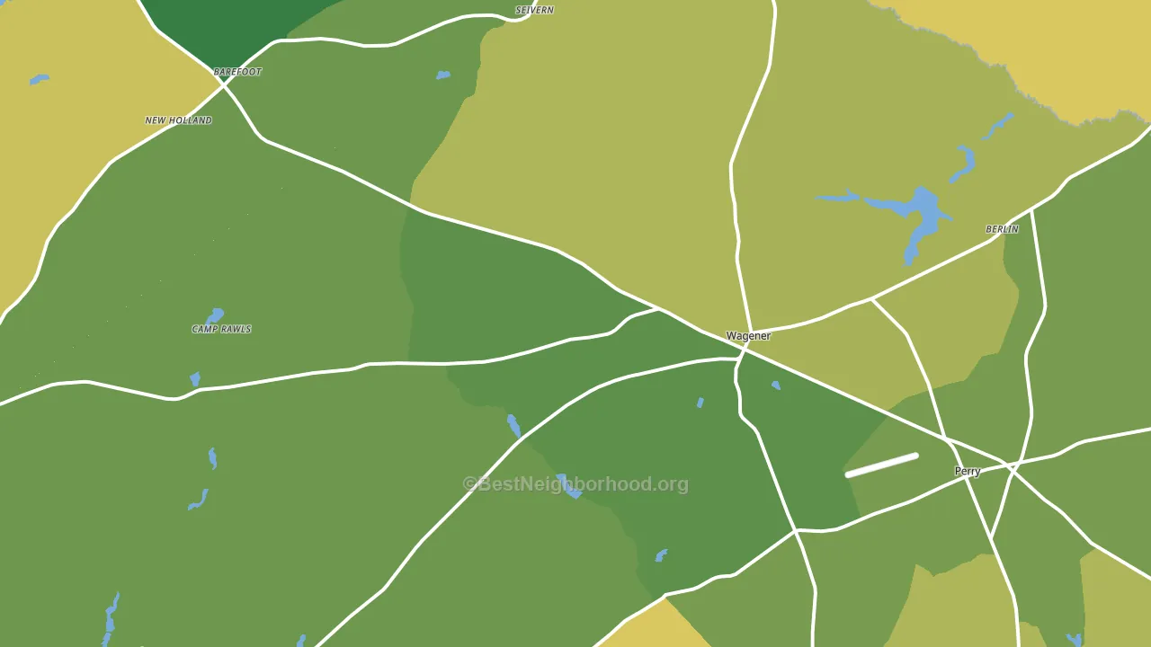 29164, SC block-group voter-turnout map