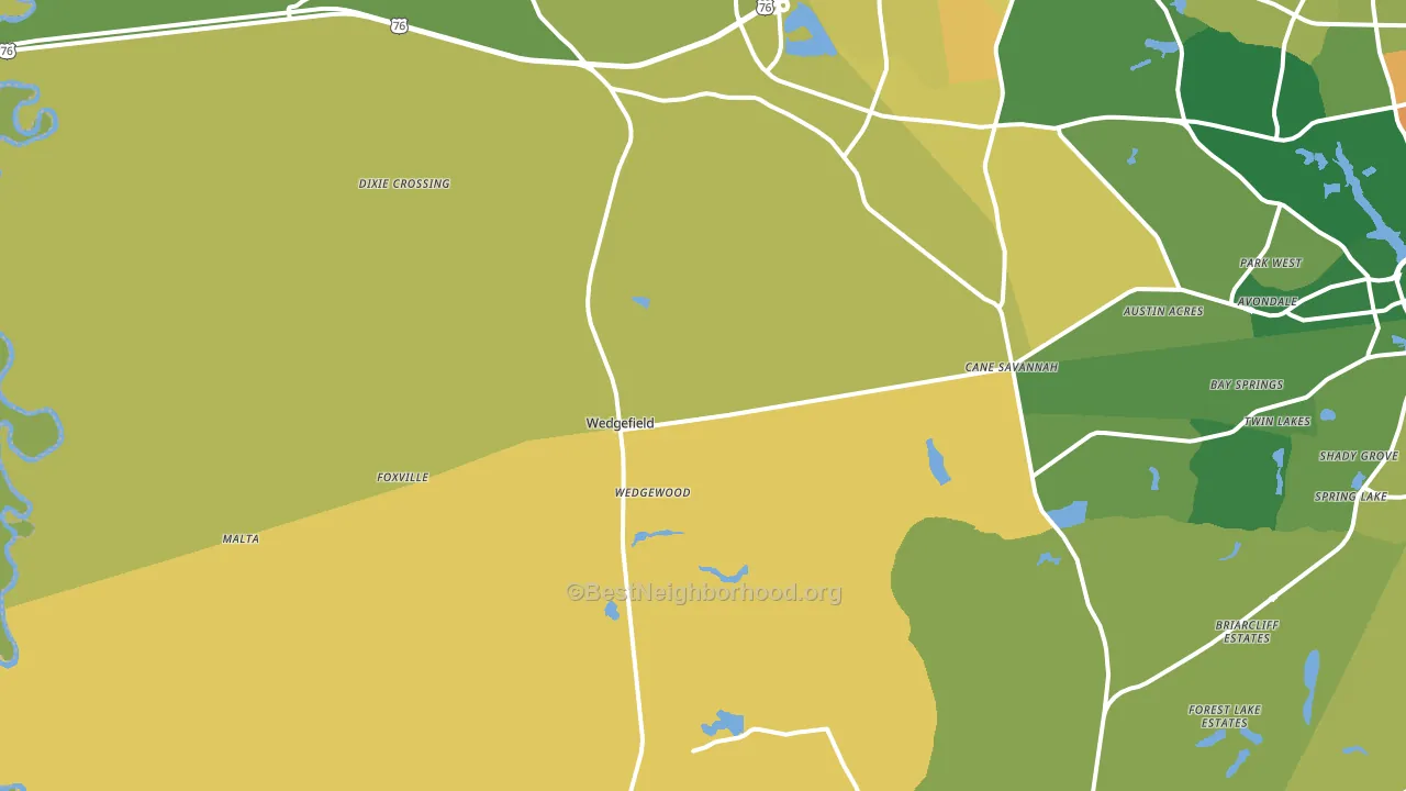29168, SC block-group voter-turnout map