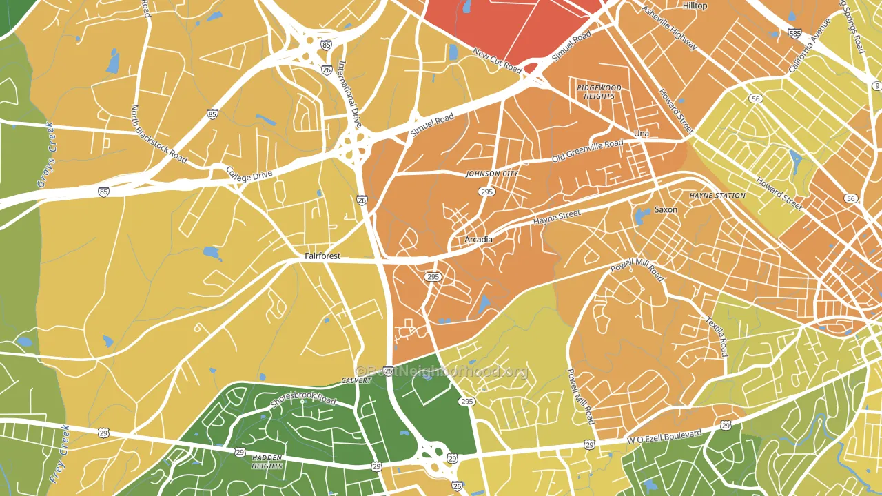 29320, SC block-group voter-turnout map