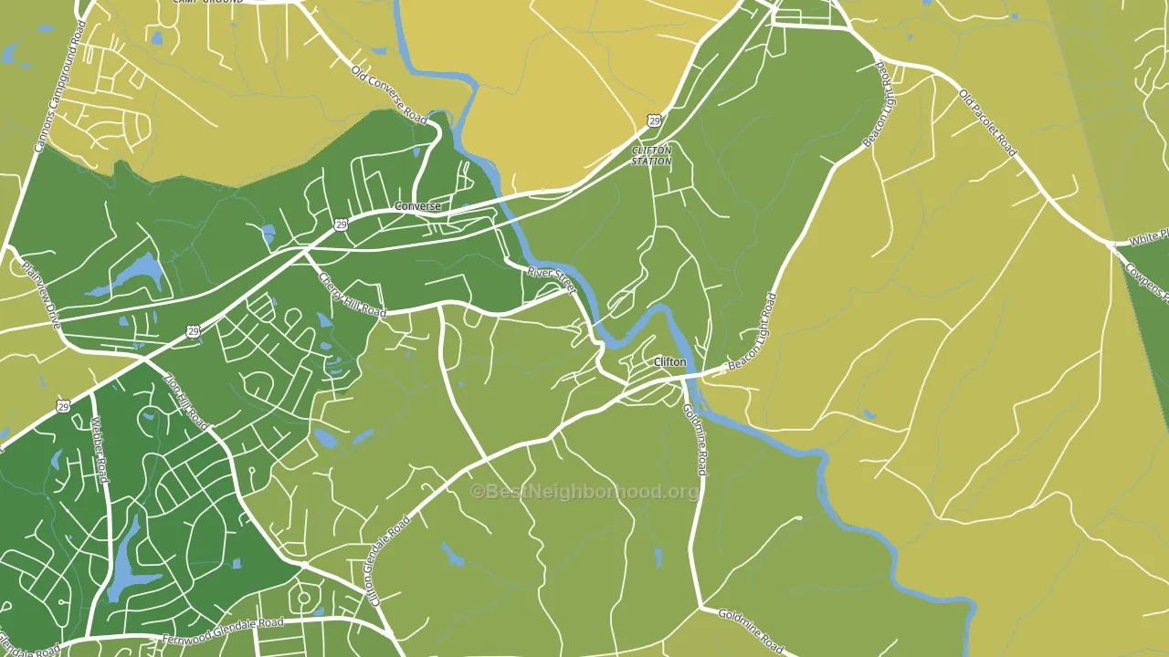 29324, SC block-group voter-turnout map