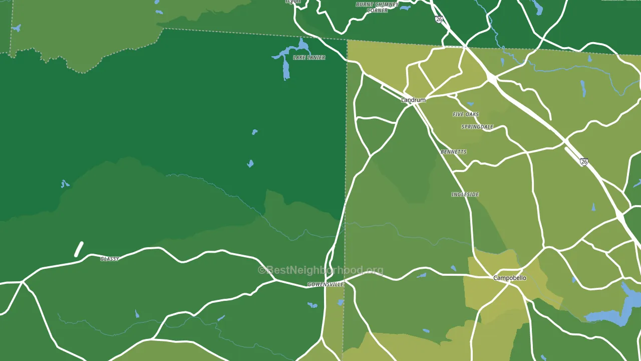 29356, SC block-group voter-turnout map