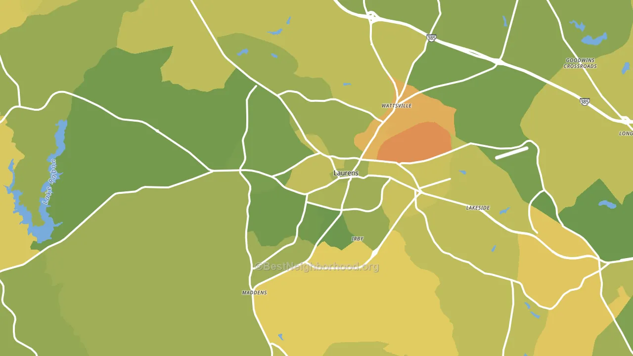 29360, SC block-group voter-turnout map