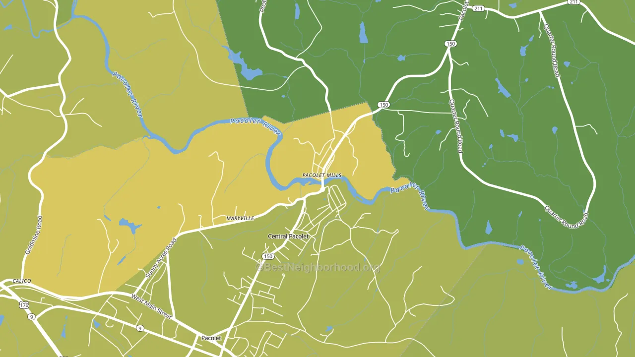 29373, SC block-group voter-turnout map