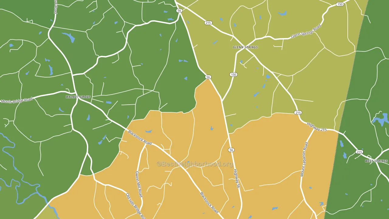 29374, SC block-group voter-turnout map