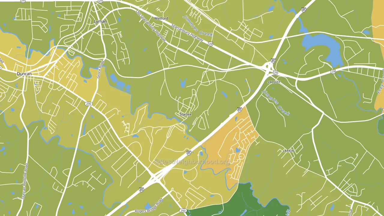29377, SC block-group voter-turnout map