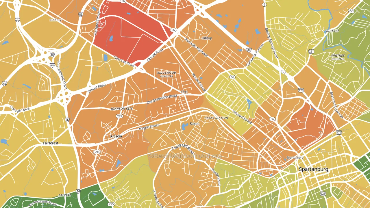 29378, SC block-group voter-turnout map