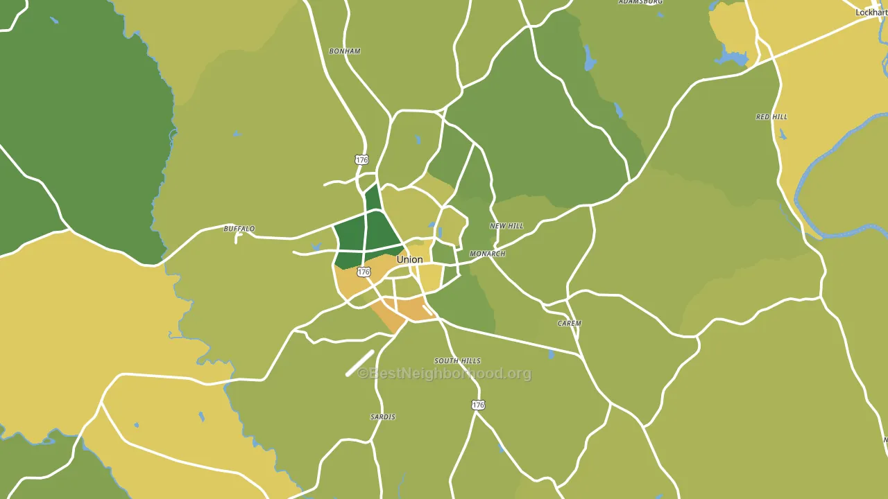 29379, SC block-group voter-turnout map
